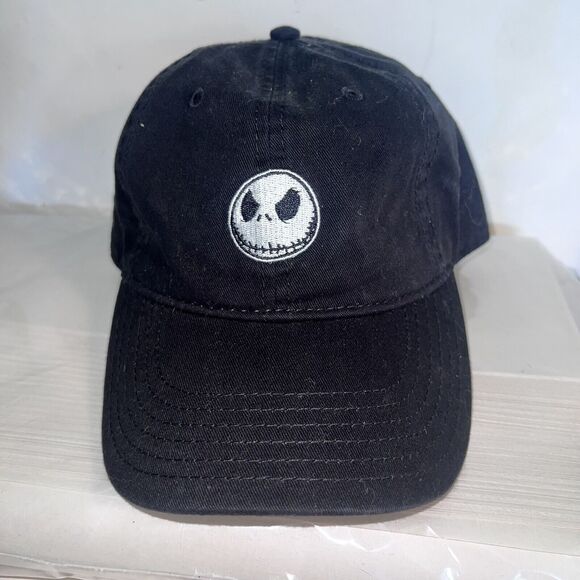 Nightmare Before Christmas Pre-curved Adjustable Black Baseball Cap - Picture 1 of 6